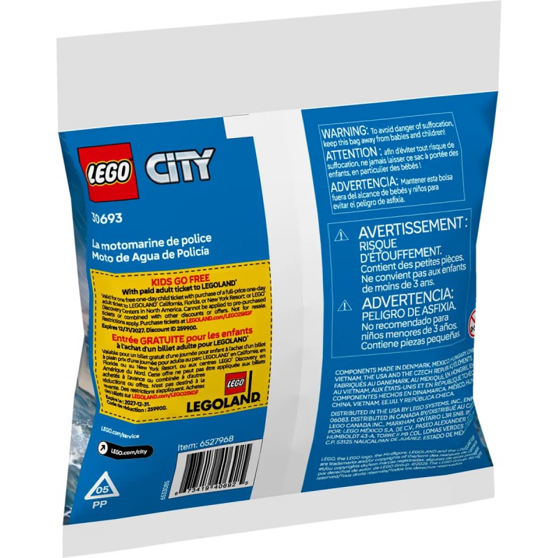 LEGO City - 30693 Politiewaterscooter Polybag