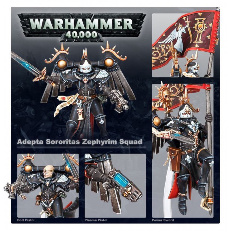 Adepta Sororitas: Seraphim Squad (Zephyrim), Warhammer 40.000
