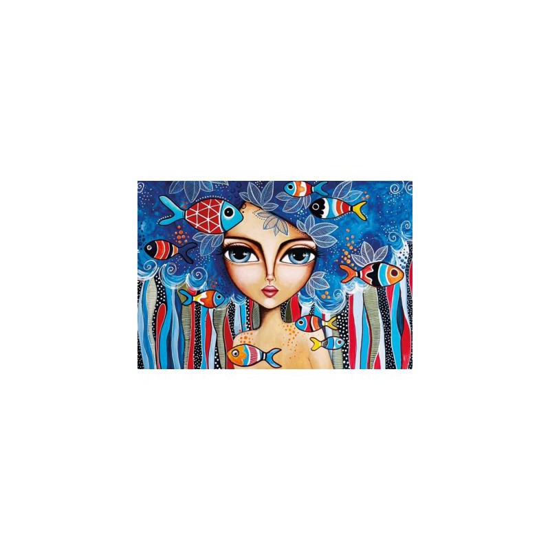 Lady with Fish, 1000 stukjes Magnolia