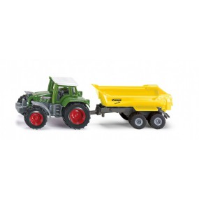 Siku 1605 - Fendt met trailer en kiepbak