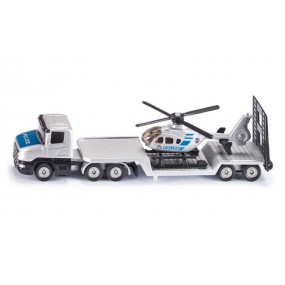Siku 1610 - Dieplader met helicopter