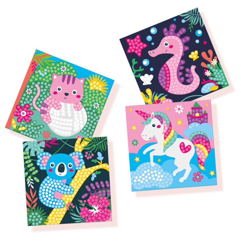 SES - Diamond painting, vrolijke dieren