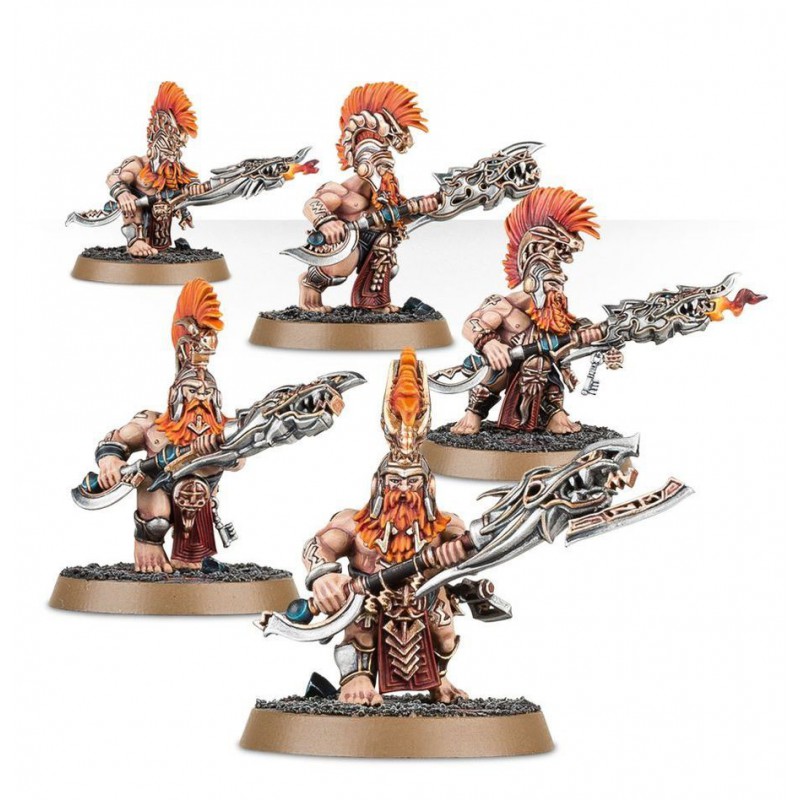 Fyreslayers: Hearthguard Berzerkers (Auric Heartguard), Age of Sigmar