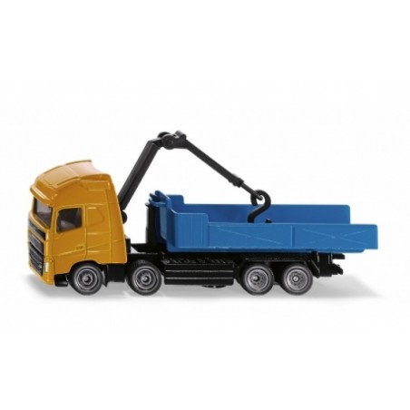 Siku 1683 - Volvo roll-off tipper met kraan