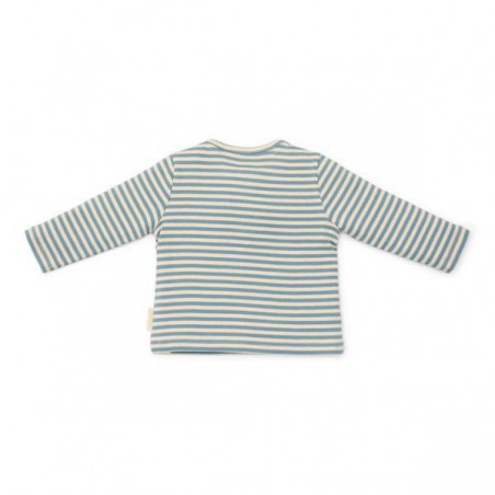T-shirt lange mouw, blauw gestreept - Forest Friends, Little Dutch T-shirt lange mouw, blauw gestreept - Forest Friends, Little Dutch
