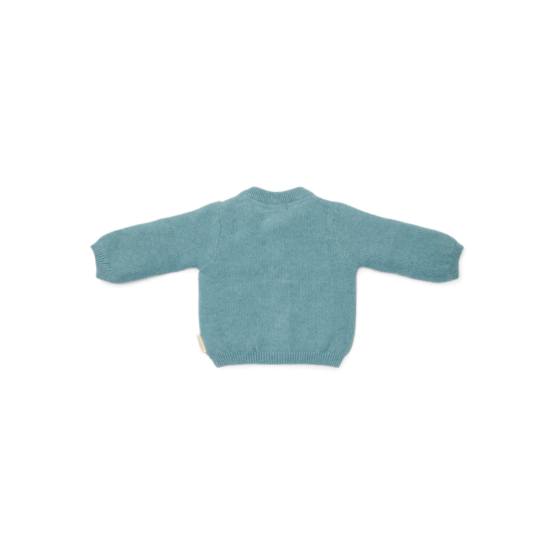 Gebreid vestje, blauw - Forest Friends, Little Dutch
