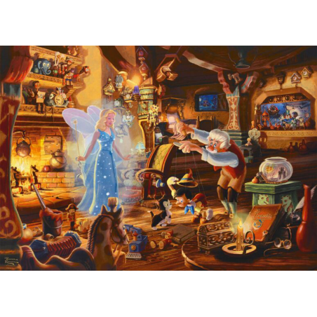 Disney Geppettos Pinocchio, 1000 stukjes Schmidt puzzel Disney Geppettos Pinocchio, 1000 stukjes Schmidt puzzel