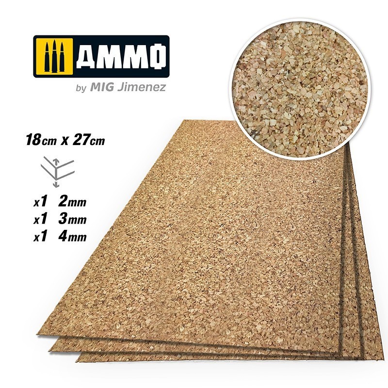 Cork Medium Grain mix (2, 3, 4 mm), Ammo