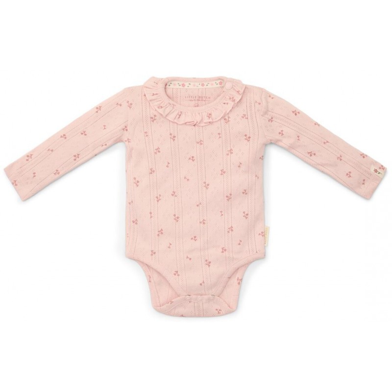 Romper lange mouw, roze - Fairy Flowers, Little Dutch