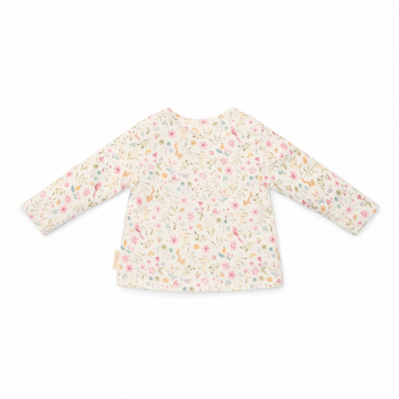 T-Shirt lange mouw, wit - Fairy Garden, Little Dutch