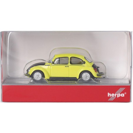 VW Kever 1303 (Geel/Zwart) 1:87, Herpa
