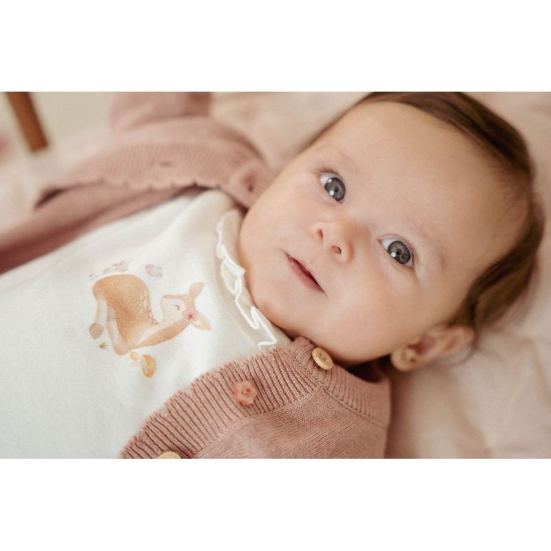 T-Shirt lange mouw, wit - Fairy Garden, Little Dutch