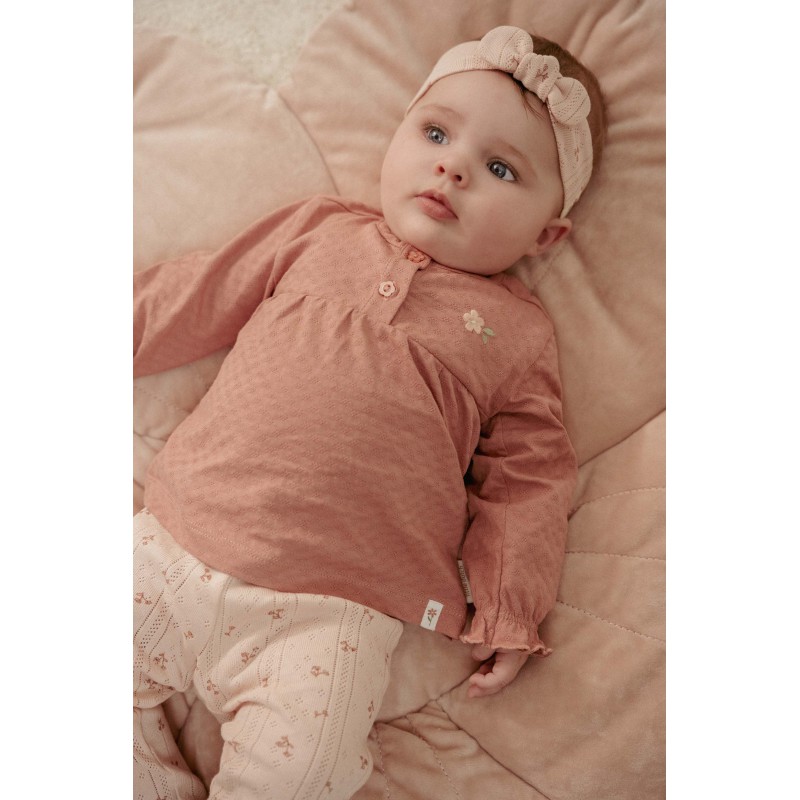 T-Shirt lange mouw, roze - Fairy Garden, Little Dutch