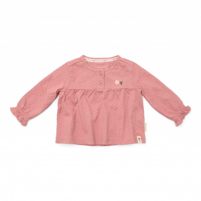 T-Shirt lange mouw, roze - Fairy Garden, Little Dutch