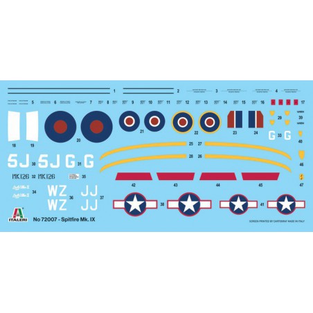 Complete Start Set,  Spitfire MK IX, 1:72, Italeri
