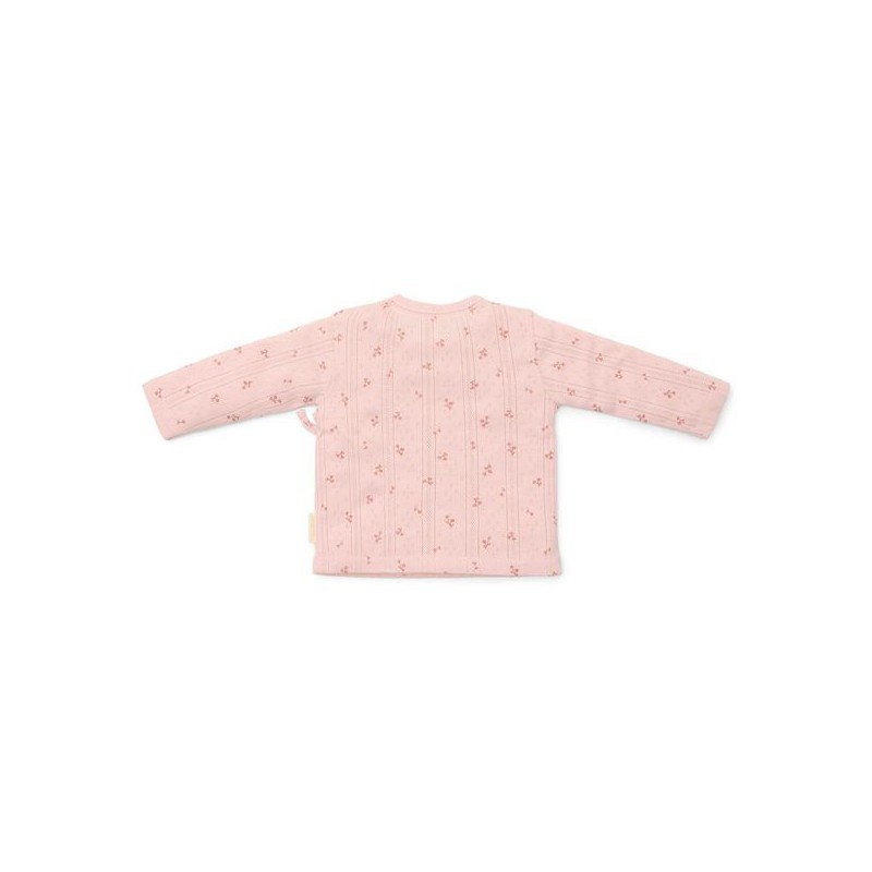 T-Shirt overslag lange mouw, roze - Fairy Garden, Little Dutch