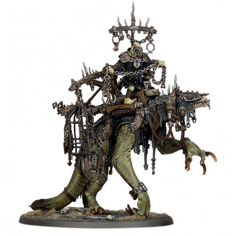 Orruk Warclans: Swampboss Skumdrekk (Snatchaboss on Sludgeraker Beast), Age of Sigmar