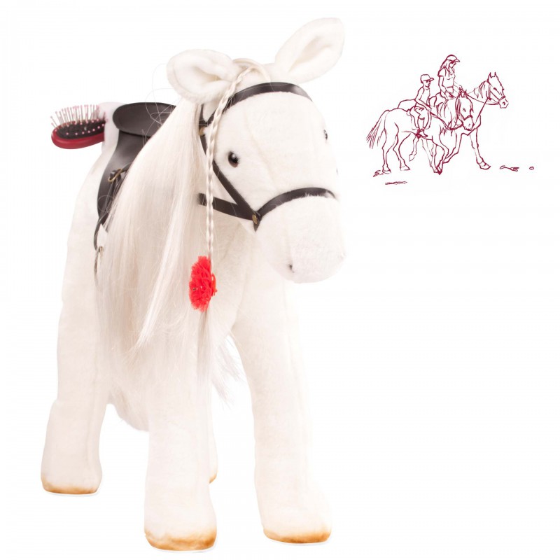 Götz - Paard met zadel en teugel, Lippizane