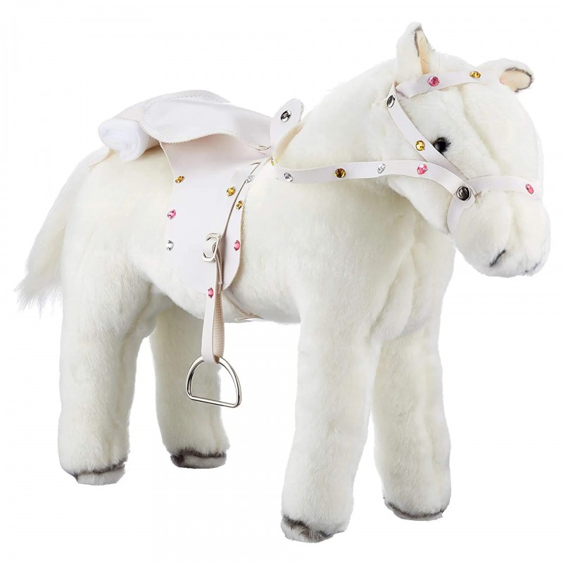 Götz - Paard met zadel, teugels, en geluid