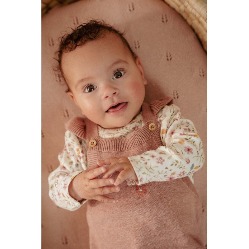 Gebreid boxpakje mouwloos, roze - Fairy Garden, Little Dutch