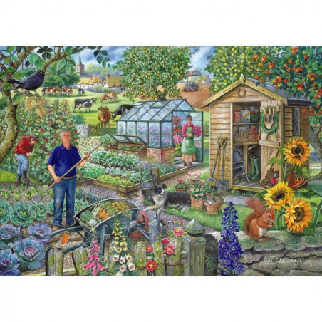 At the allotment, House of Puzzles 1000 stukjes