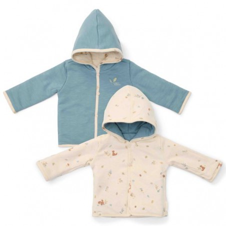 Reversible jasje, blauw - Forest Friends, Little Dutch Reversible jasje, blauw - Forest Friends, Little Dutch