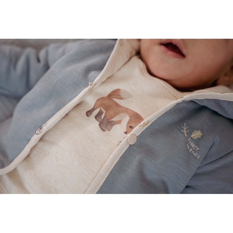 Reversible jasje, blauw - Forest Friends, Little Dutch