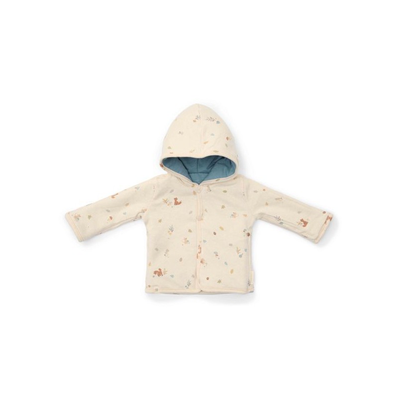 Reversible jasje, blauw - Forest Friends, Little Dutch