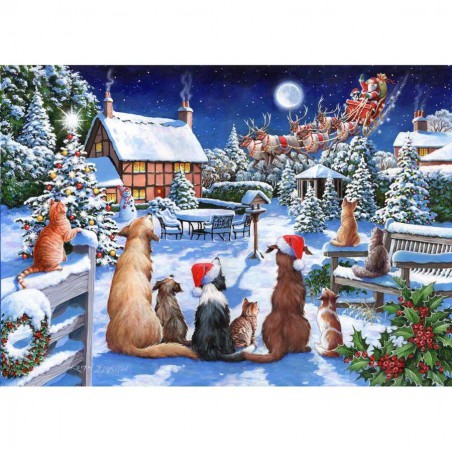 No. 19 - Santa's Paws, House of Puzzels 500 XL stukjes