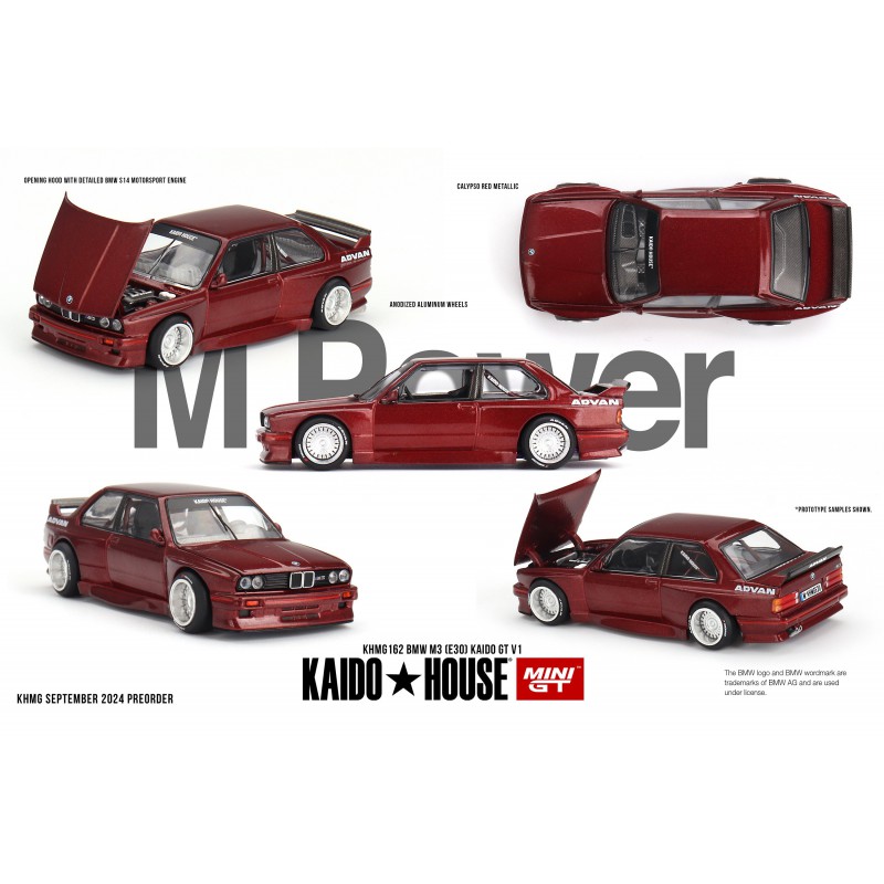 BMW M3 (E30) Kaido GT V1 kaido House 1:64, Mini GT