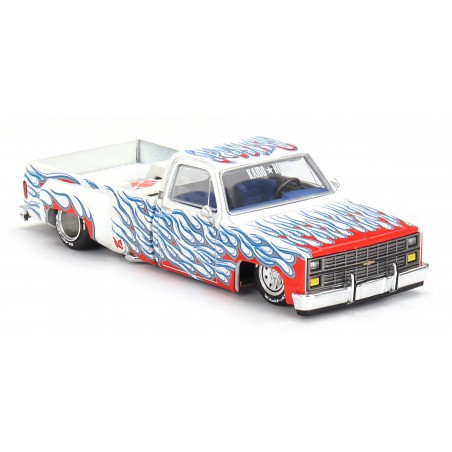 Chevrolet Silverado Dually on Fire V2 1:64, Mini GT