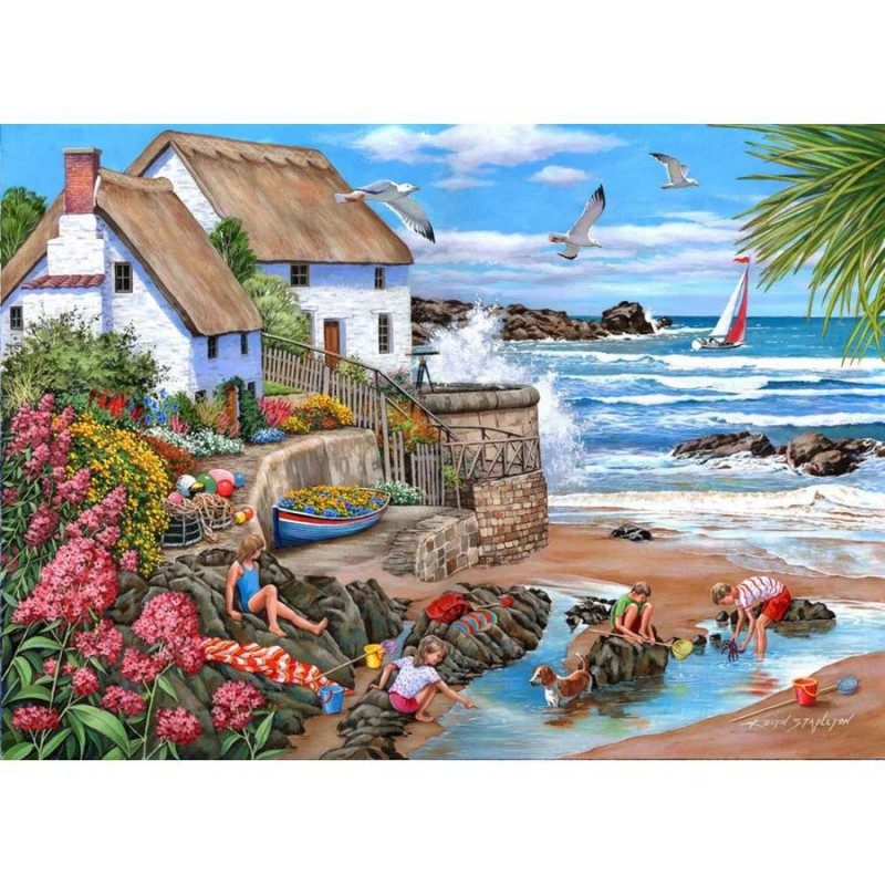 Seaspray cottages, House of Puzzels 500 XL stukjes