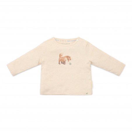 T-Shirt lange mouw, zand - Forest Friends, Little Dutch T-Shirt lange mouw, zand - Forest Friends, Little Dutch