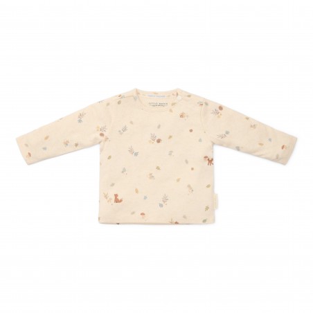 T-Shirt lange mouw, zand all over print - Forest Friends, Little Dutch T-Shirt lange mouw, zand all over print - Forest Friends, Little Dutch
