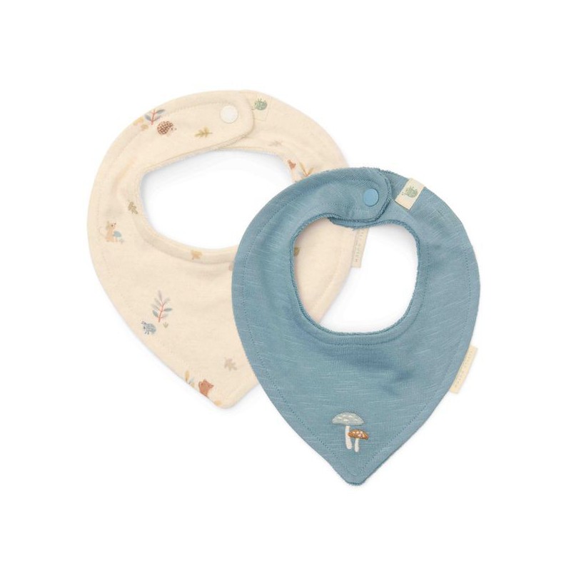 Kraagje set van 2, blauw - Forest Friends, Little Dutch