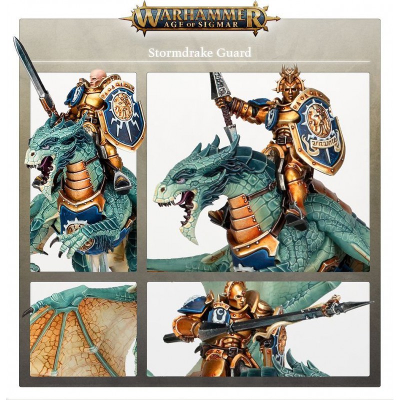 Stormcast Eternals: Stormdrake Guard (Knight-Draconis), Age of Sigmar