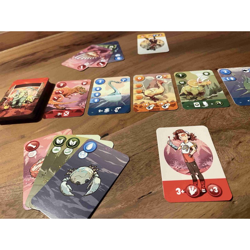 time zoo, kaartspel met prehistorische dieren