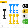 Tossit - Starter pack blauw-geel siliconen dartpijlen Tossit - Starter pack blauw-geel siliconen dartpijlen