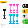 Tossit - Starter pack blauw-roze siliconen dartpijlen Tossit - Starter pack blauw-roze siliconen dartpijlen