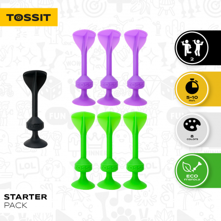 Tossit - Starter pack paars-groen Tossit - Starter pack paars-groen