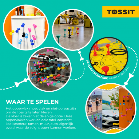 Tossit - Starter pack paars-groen siliconen dartpijlen Tossit - Starter pack paars-groen siliconen dartpijlen