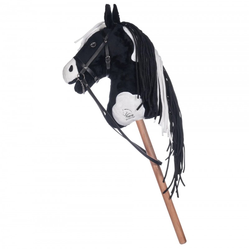 HKM Sports - Stokpaard, zwart wit gevlekt 9112