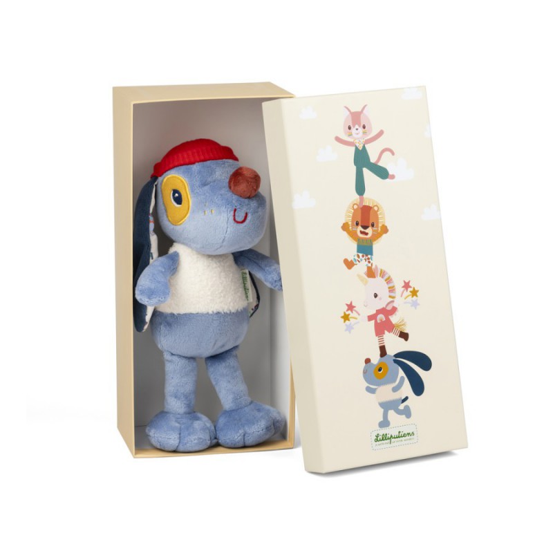 Lilliputiens - Knuffeldier in geschenkdoos Jules de hond