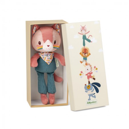 Lilliputiens - Knuffeldier in geschenkdoos Jeanne de kat Lilliputiens - Knuffeldier in geschenkdoos Jeanne de kat