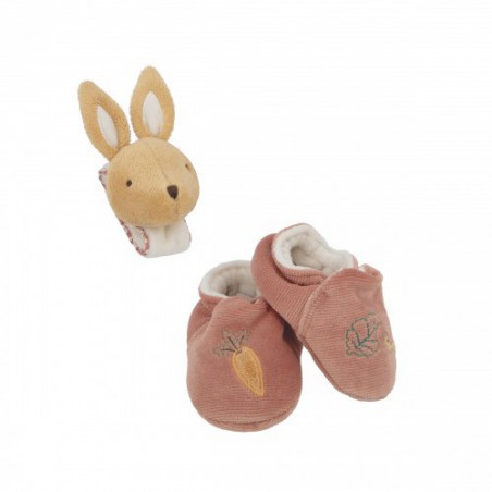 Petites Chansons konijn armband en slofjes met geluid - Kaloo Petites Chansons konijn armband en slofjes met geluid - Kaloo