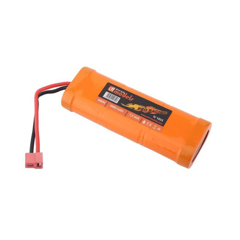 Racing Pack NiMH 7,2 Volt 3,0 Ah T-Plug, DF Models