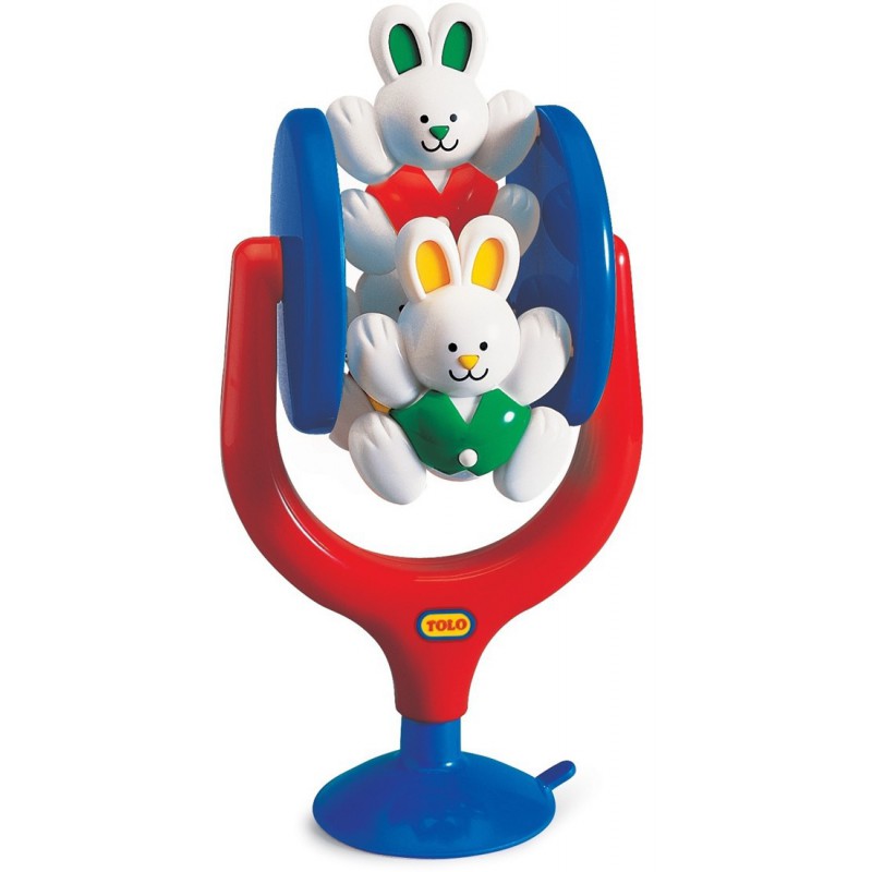 Tolo classic, tafelspeelgoed draaiende konijntjes
