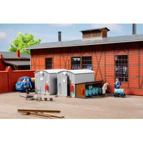 Golfplaten Schuur en olie opslag, Auhagen H0 (11478)