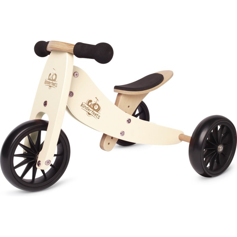 Kinderfeets houten loopfiets & driewieler Tiny Tot cream