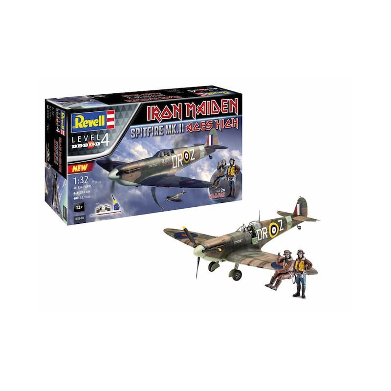 Gift Set, Spitfire MK.II Aces high, Iron Maiden, Revell
